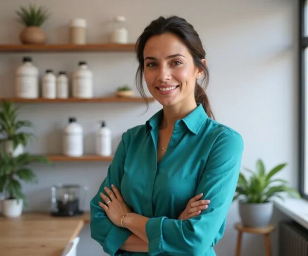 Amina Belkacem, fondatrice de Nettoyage Éclat à Marseille