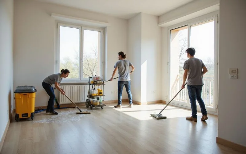 Nettoyage professionnel d'un appartement vide après déménagement à Marseille