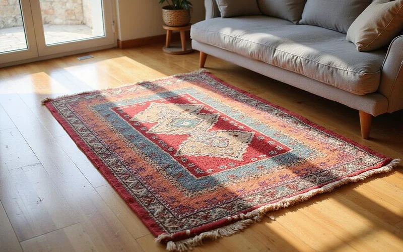 Tapis magnifiquement restauré après un nettoyage professionnel en profondeur