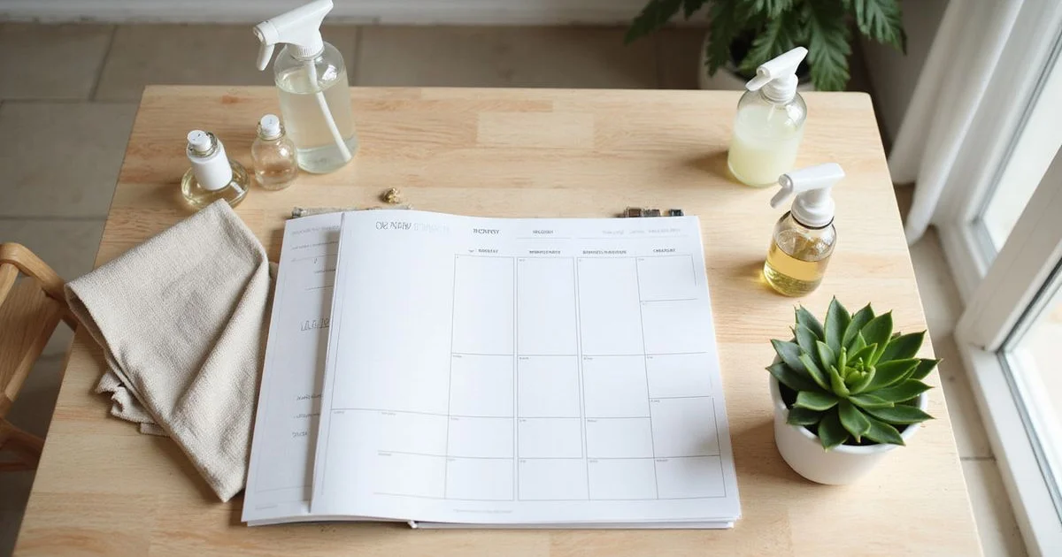 Guide illustré sur la fréquence idéale du ménage pour chaque pièce de la maison